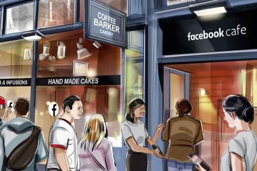 facebook cafe